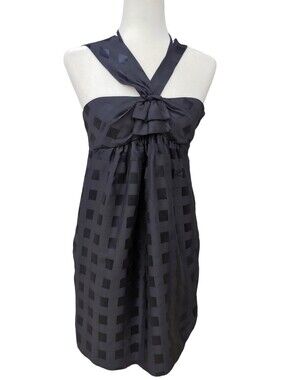 Marc by Marc Jacobs Black Silk Blend Evening Cocktail Dress Women's 4